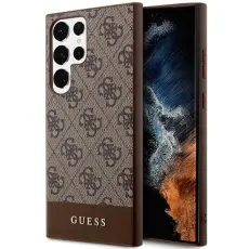Guess - Guess Mobilskal till Galaxy S24 Ultra Stripe Collection - Brun