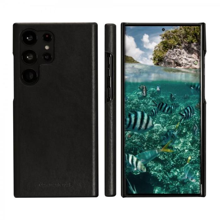 UTGATT1 - Dbramante Galaxy S23 Ultra Plånboksfodral Äkta Läder Lynge - Svart
