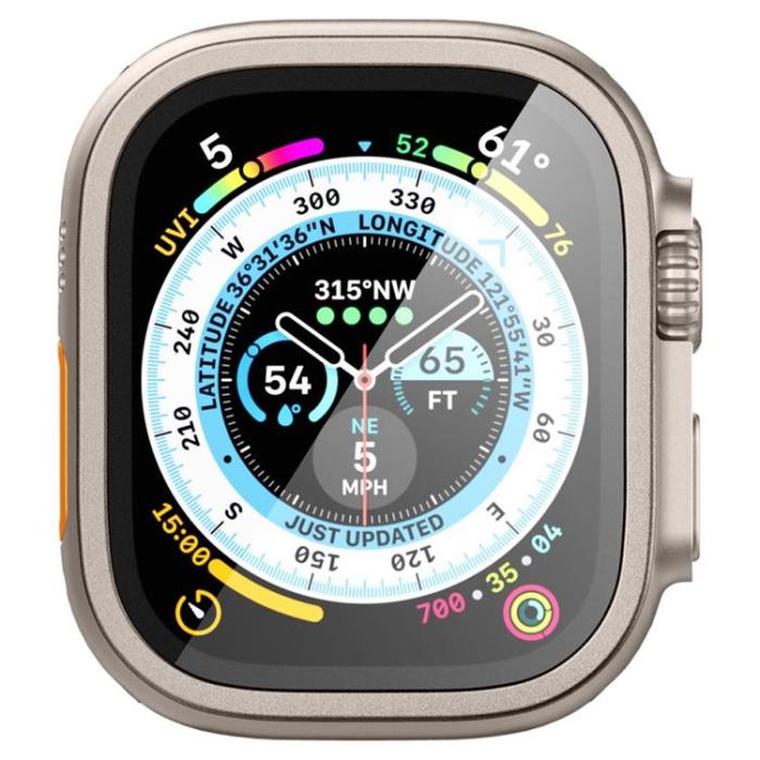 Spigen - Spigen Apple Watch (45mm) Series 9 Härdat Glas Skärmskydd