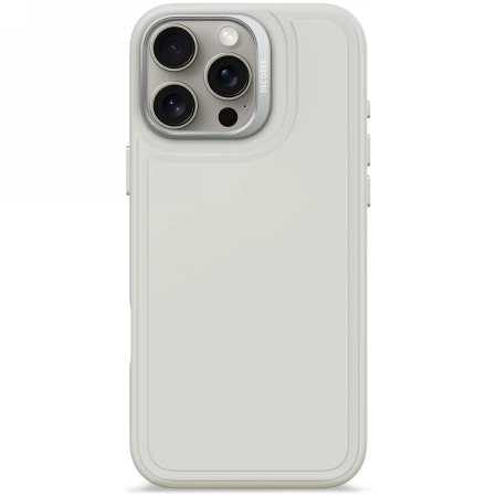 Decoded iPhone 16 Pro Max Mobilskal Magsafe Antimikrobiell Silikonstaplar - Grå | 2353 | AlltMobil