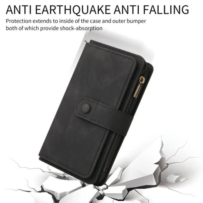 A-One Brand - iPhone 17 Pro Plånboksfodral Zipper Rem