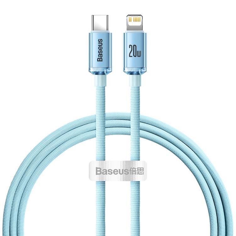 Baseus Crystal Shine USB-C till Lightning kabel 20W 1.2m - Blå | 3541 | AlltMobil