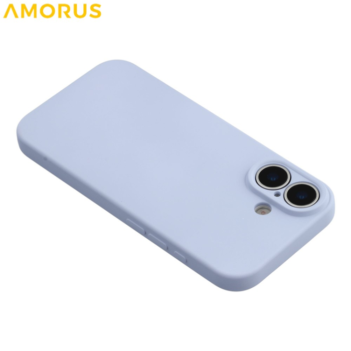 Amorus - AMORUS iPhone 17 Mobilskal Precise Cutouts TPU Fiber - Lila