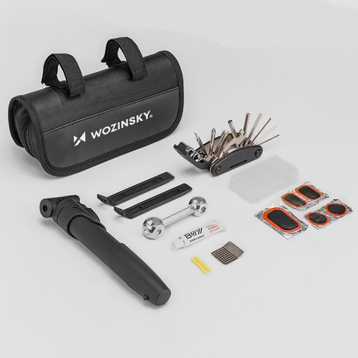 Wozinsky - Wozinsky Cykelmultiverktyg (Pump, Skiftnycklar, Innerslangskit) WMZ-01N