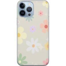iSecrets - Genomskinligt Skal kompatibel med Apple iPhone 13 Pro Max med fejdande blommor