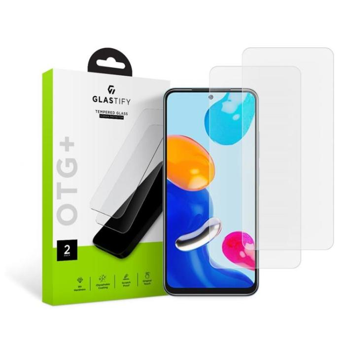 UTGATT1 - Glastify 2-Pack Härdat glas Xiaomi Note Redmi 11/11S - Clear