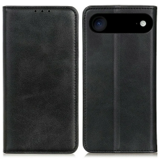 A-One Brand - iPhone 17 Air Plånboksfodral Äkta läder - Svart