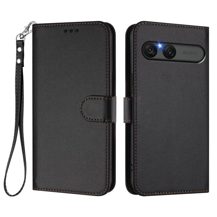 Sony Xperia 10 VII Plånboksfodral Med Handledsrem - Svart | 2353 | AlltMobil