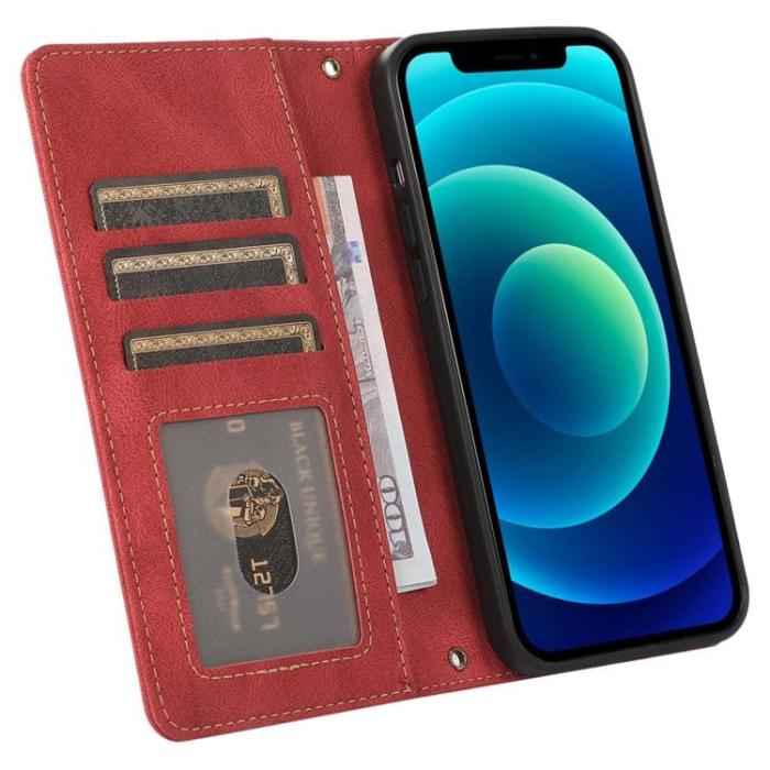 OEM - iPhone 14 Pro Plånboksfodral Flip - Röd