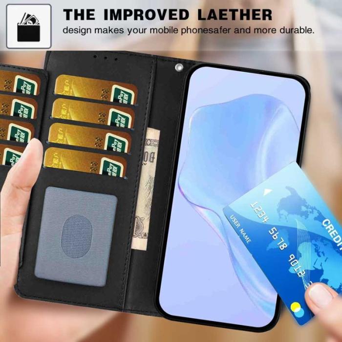 OEM - Samsung Galaxy S26 Plus Plånboksfodral Konstläder Rem - Svart