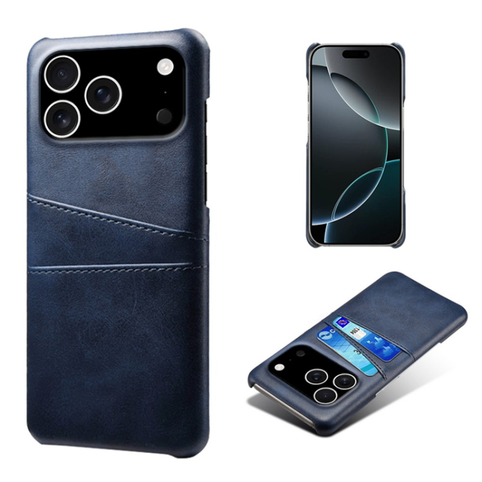 A-One Brand - iPhone 17 Pro Max Mobilskal Korthållare Dual - Blå