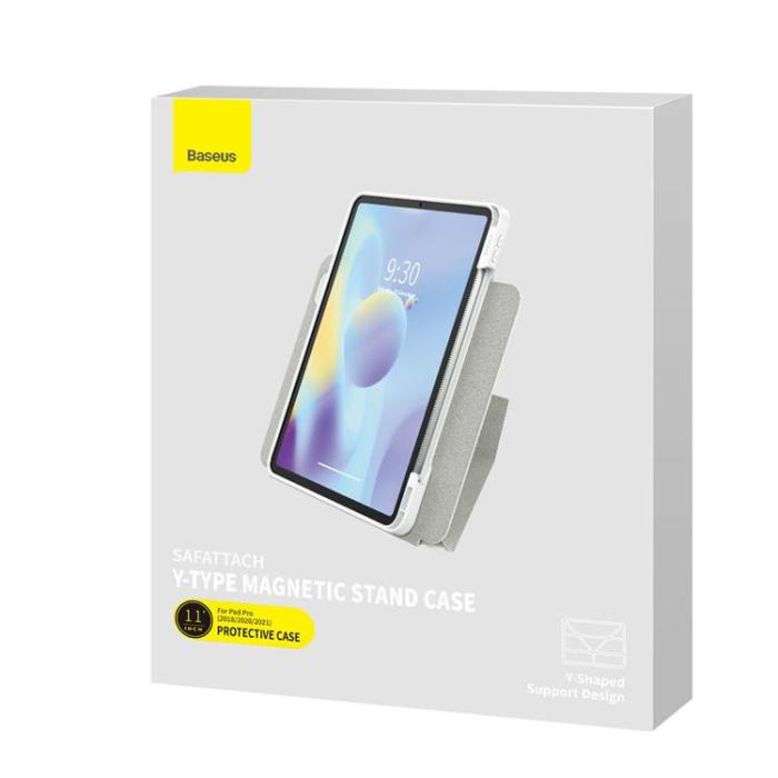 UTGATT - Baseus iPad Pro 11 (2018/2020/2021) Fodral Safattach Y-Type - Vit