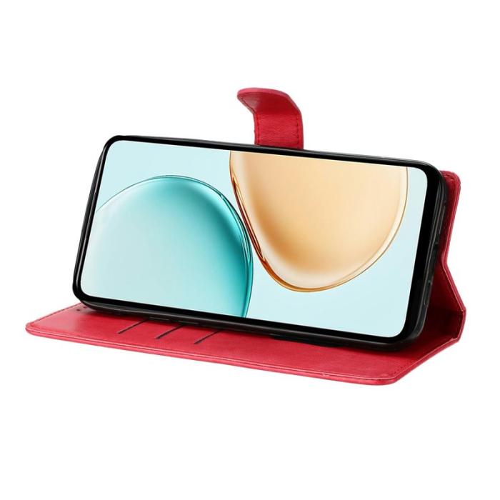 OEM - Samsung Galaxy S26 Ultra Plånboksfodral Konstläder Flip Cover - Röd