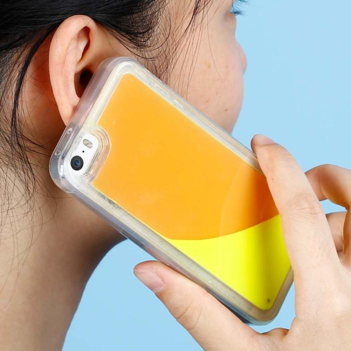 UTGATT5 - Designa Själv Neon Sand skal iPhone 5/5s/SE - Orange