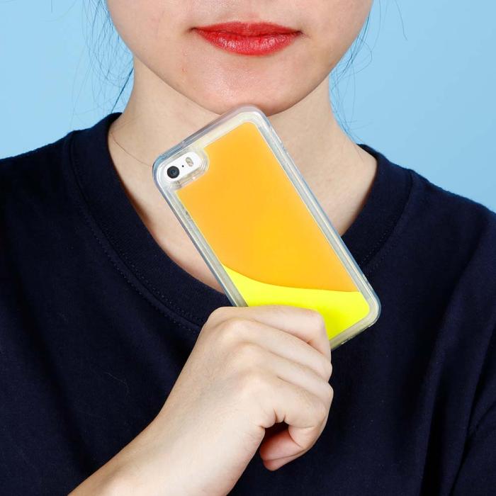 UTGATT5 - Designa Själv Neon Sand skal iPhone 5/5s/SE - Orange