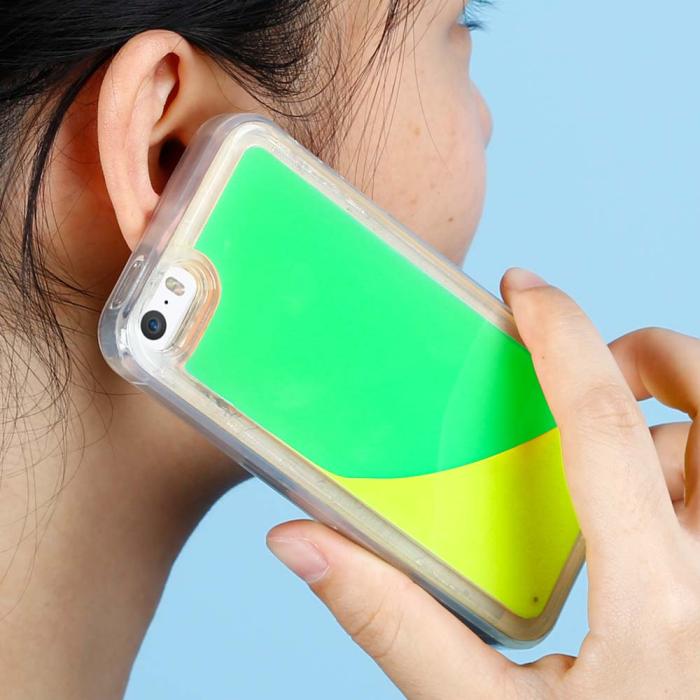 OEM - Liquid Neon Sand skal till iPhone 7 Plus & iPhone 8 Plus - Grön