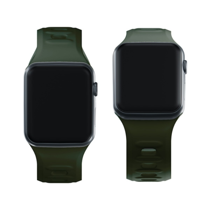 3MK - 3mk Apple Watch (38/40/41mm) Armband Silikon - Mörkgrön