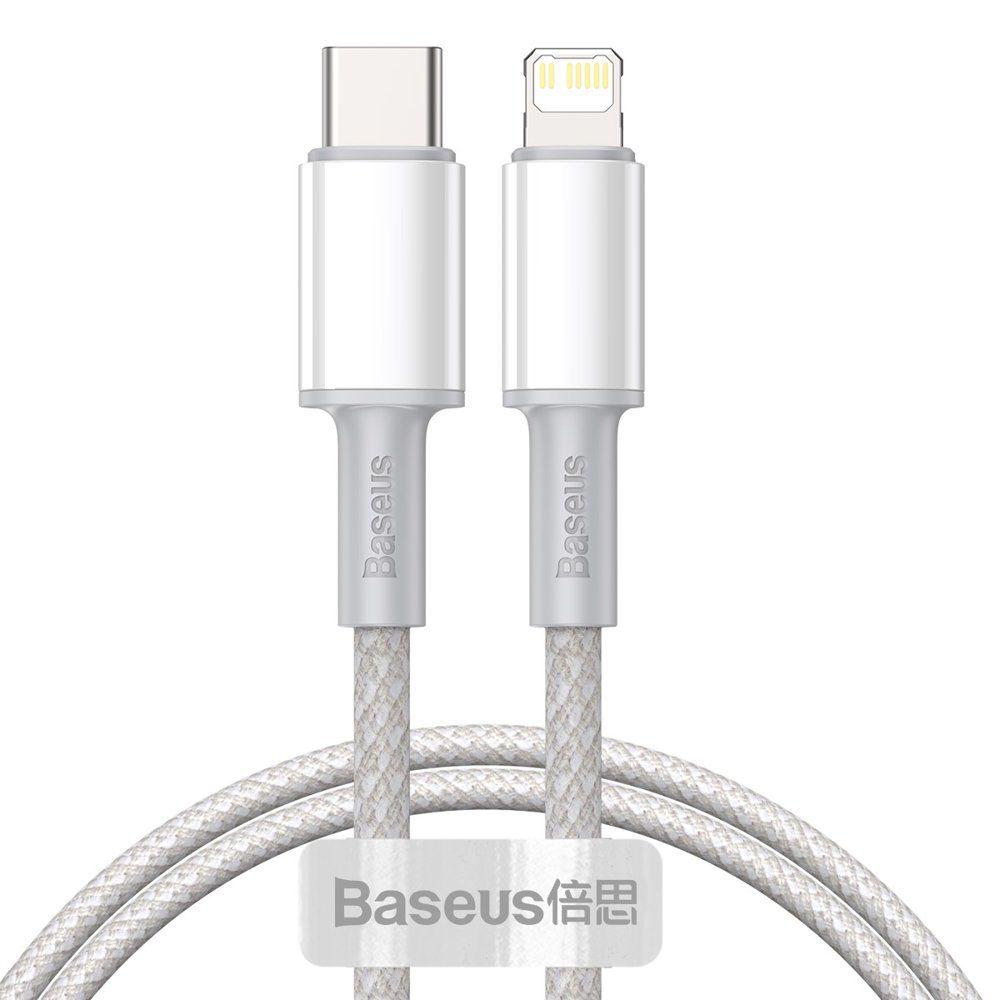 BASEUS Data Pd20W USB-C till Lightning kabel 2m Vit | 3541 | AlltMobil