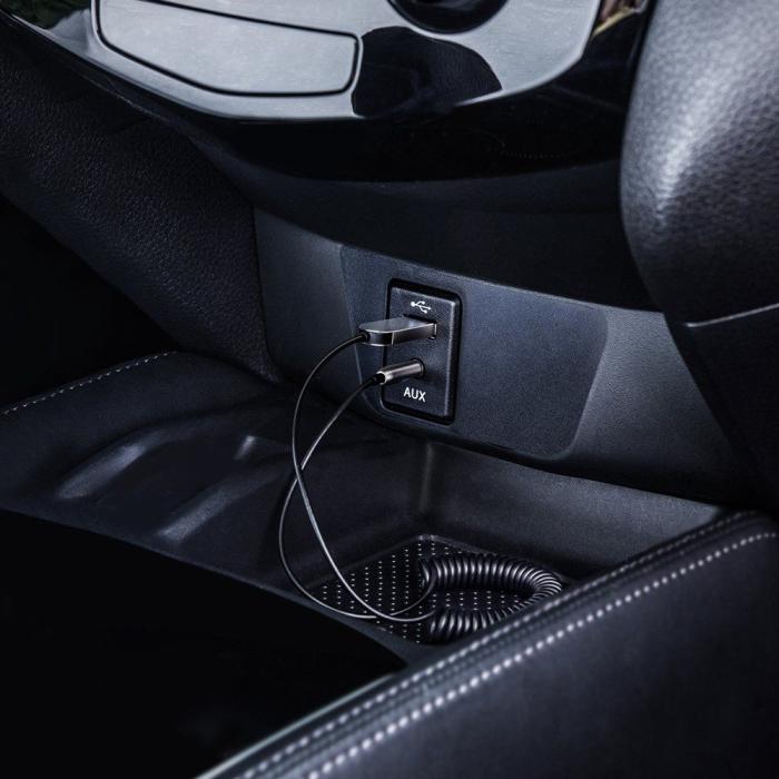 BASEUS - Baseus Ba01 Aux kabel Audio Adapter Silver