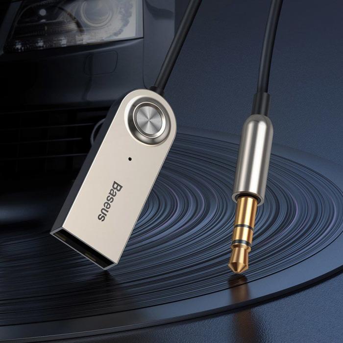 BASEUS - Baseus Ba01 Aux kabel Audio Adapter Silver
