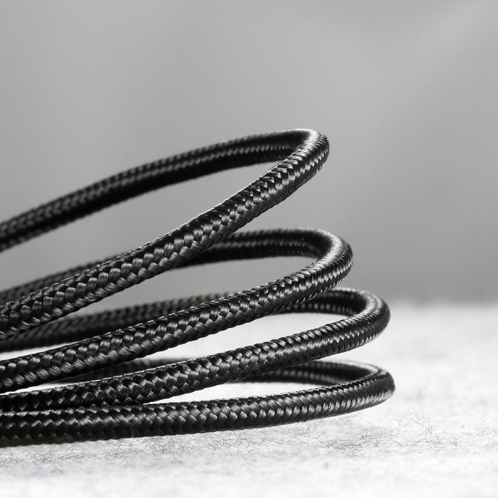 BASEUS - BASEUS Cafule USB-A till microUSB Kabel QC3.0 2.4A 1M svart-grå