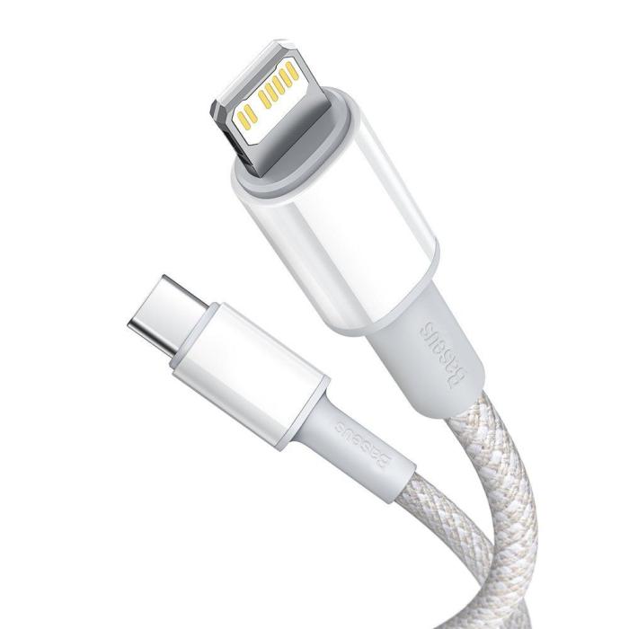 BASEUS - BASEUS Data Pd20W USB-C till Lightning kabel 2m Vit