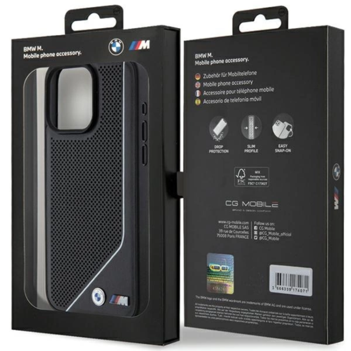BMW - BMW iPhone 15/14/13 Mobilskal Magsafe Perforated Twisted Line
