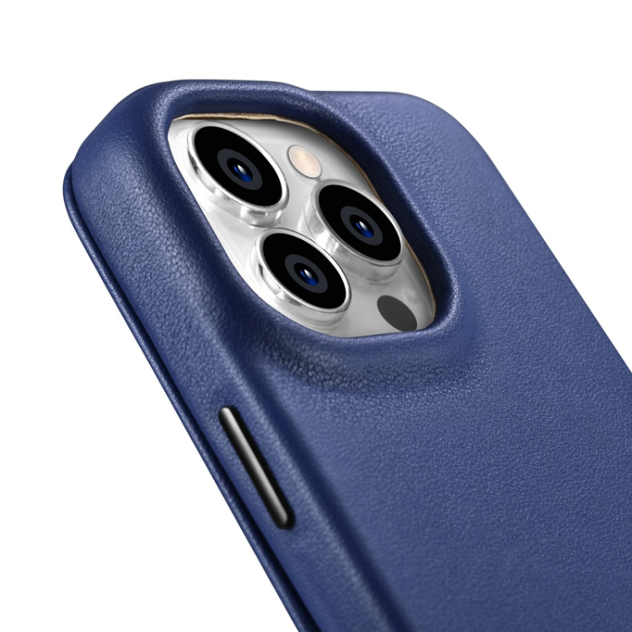 ICARER - iCarer iPhone 14 Pro Max Plånboksfodral MagSafe CE Äkta Läder