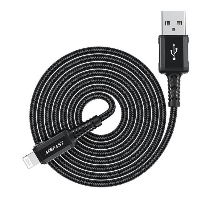 Acefast - Acefast USB-A till Lightning kabel 1.8m - Svart