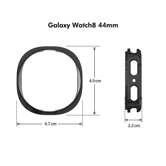 ENKAY - ENKAY Galaxy Watch 8 (44mm) Skal TPU Electroplating - Rosa