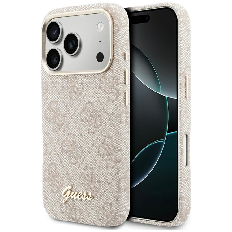 Guess Mobilskal För iPhone 17 Pro Max MagSafe 4G Script - Rosa | 2353 | AlltMobil