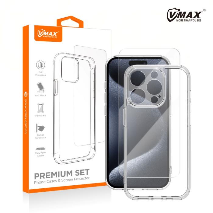 VMAX - Vmax set Skal + skärmskydd 2,5D premium för Samsung Galaxy A24 4G