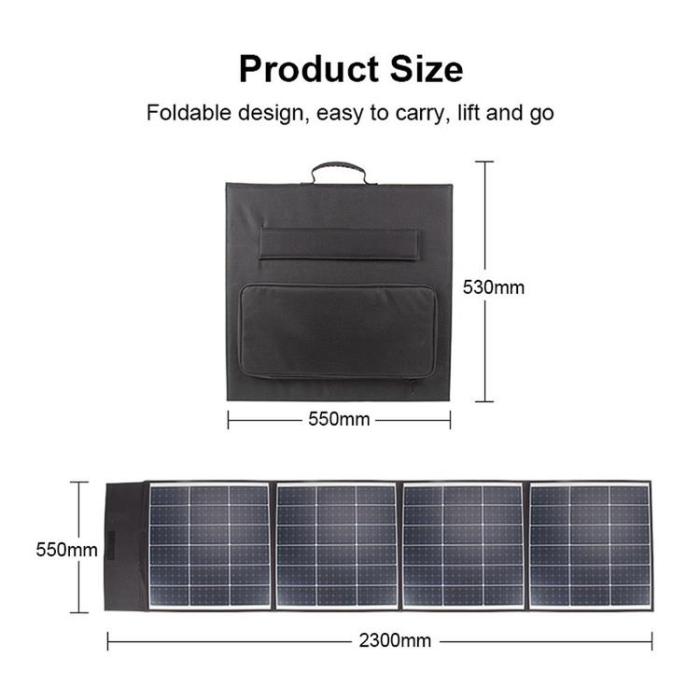 OEM - Solar Panel För Power Station 200W/36V