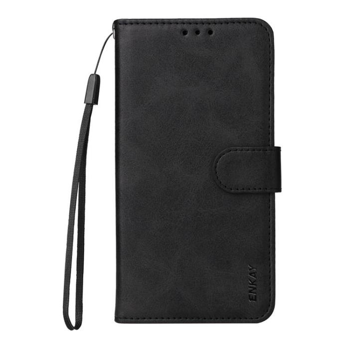 A-One Brand - HAT PRINCE Sony Xperia 10 VII Plånboksfodral Med Härdat Glas - Svart