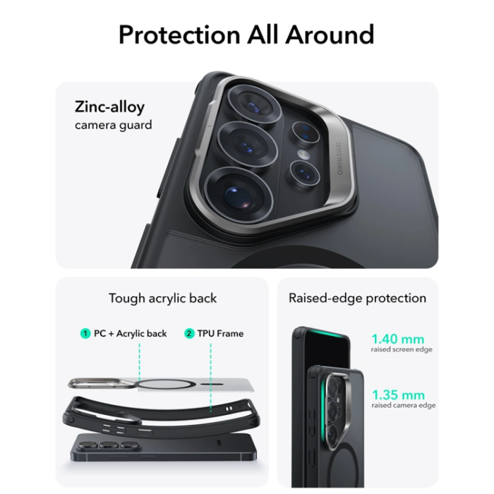 ESR - ESR Mobilskal För Galaxy S26 Ultra Magsafe Classic Hybrid Kickstand