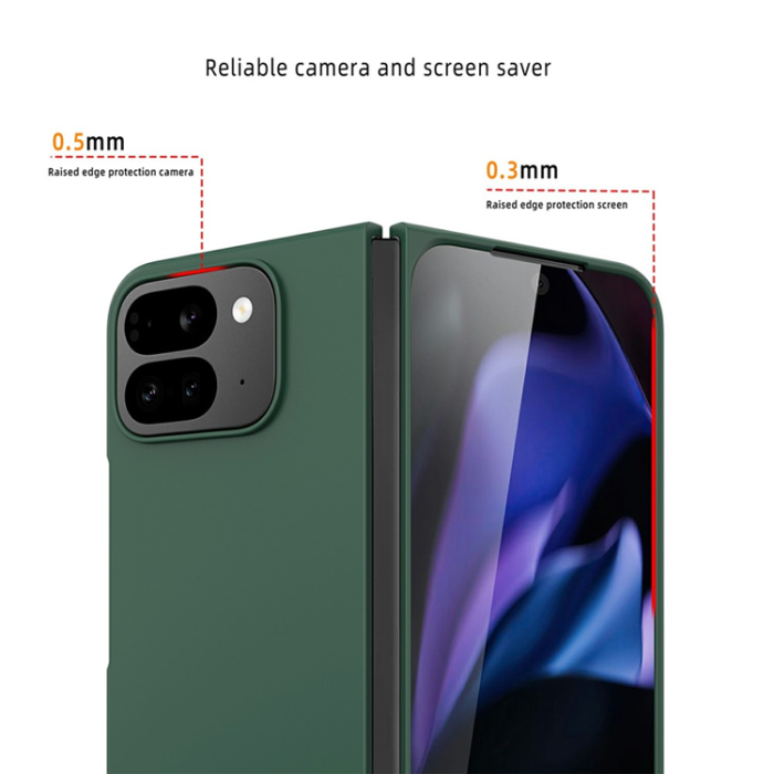A-One Brand - Google Pixel 10 Pro Fold Mobilskal Skin-Feel Rubberized - Svart