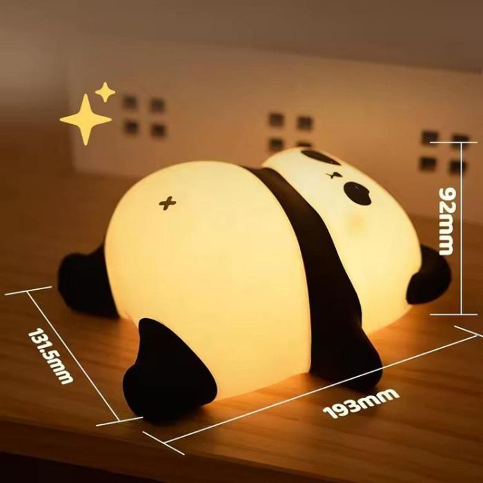 OEM - LED Touch Nattlampa Sleeping Panda Art Deco