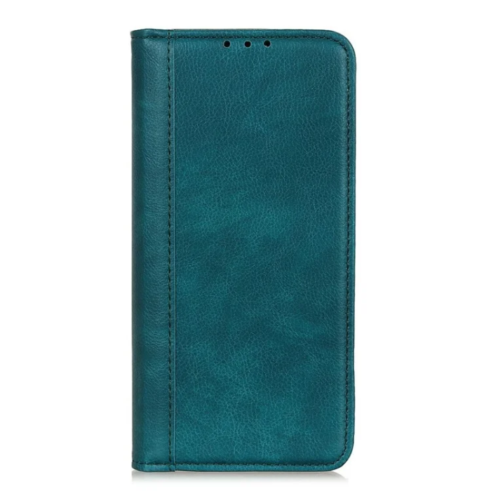 A-One Brand - iPhone 17 Air Plånboksfodral Äkta Läder Litchi - Grön