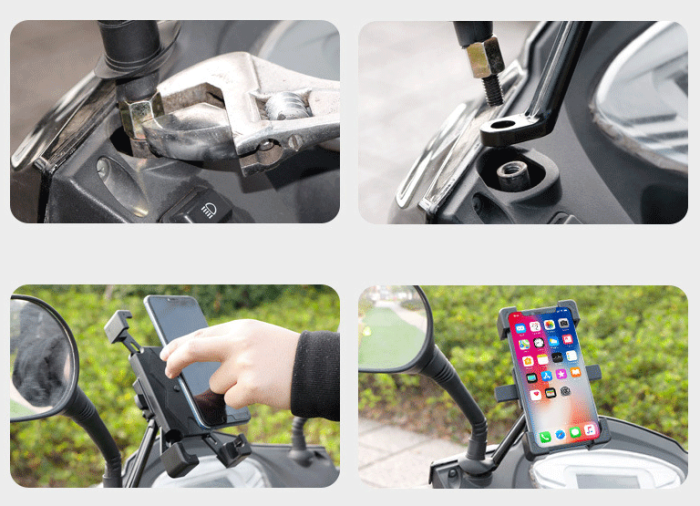 OEM - Universal Roterande Mobilhållare för Motorcykel