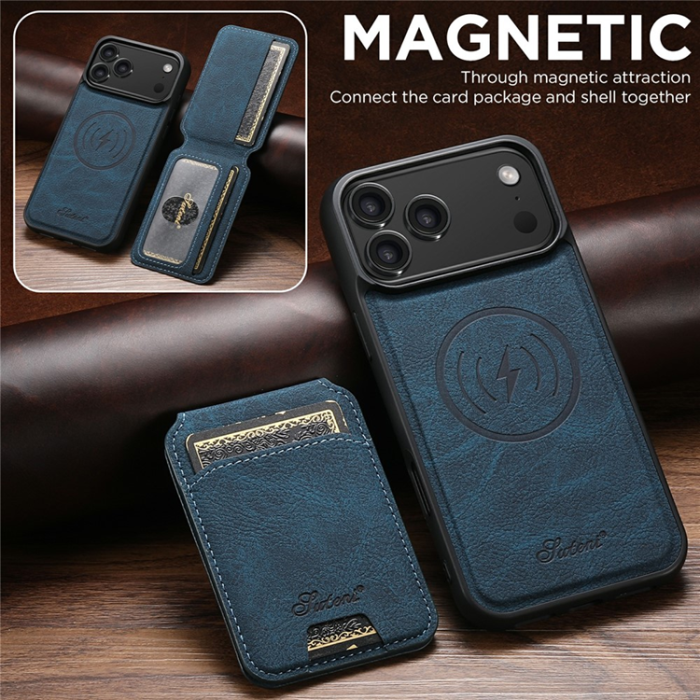 SUTENI - SUTENI iPhone 17 Pro Max Mobilskal MagSafe H16 - Blå