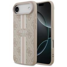 Guess - Guess iPhone 17 Air Mobilskal MagSafe 4G Printed Stripes - Rosa