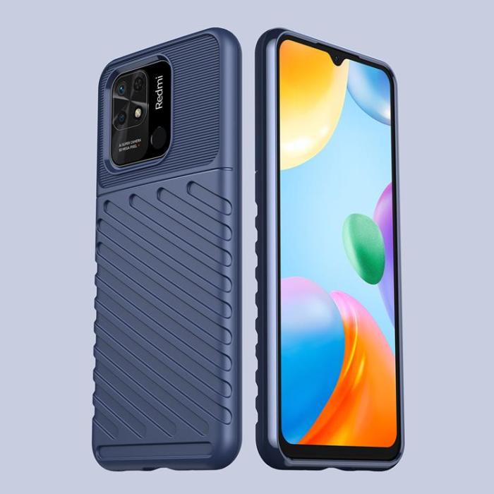 OEM - Xiaomi Redmi 10C Skal Thunder Flexible Armored - Blå