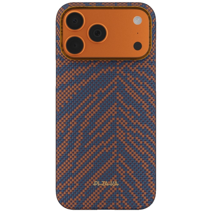 PITAKA - PITAKA Mobilskal För iPhone 17 Pro Magsafe Breath of Veins - Burning Orange