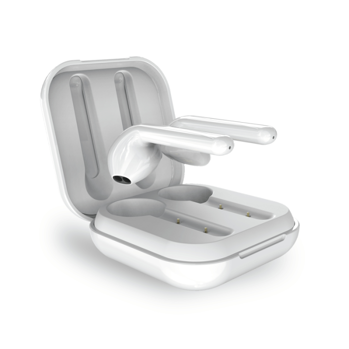 UTGATT1 - Puro - Bluetooth Slim Pod hörlurar med laddstation - Vit