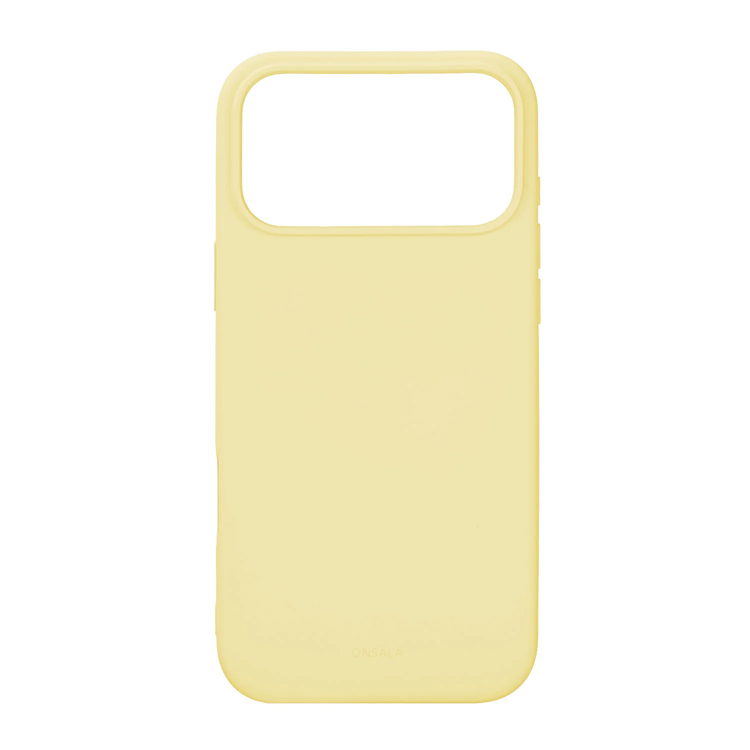 ONSALA iPhone 17 Pro Max Mobilskal med Silikonkänsla - Citron | 2353 | AlltMobil