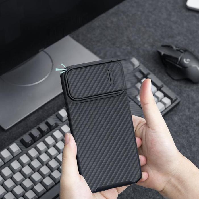 Nillkin - Nillkin iPhone 14 Plus Skal Synthetic Fiber S - Svart