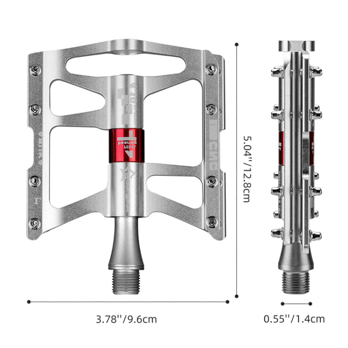 Rockbros - Rockbros Bearing Cykelpedalset JT410 - Silver