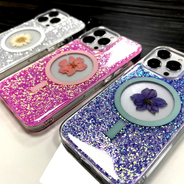 Boom of Sweden - BOOM iPhone 14 Pro Max Mobilskal Magsafe Drop-Proof - Lila Flower