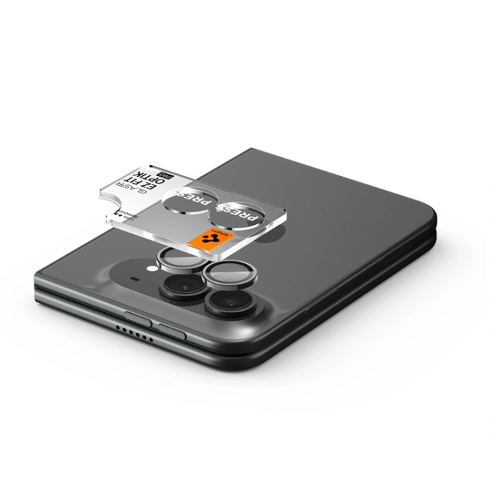 Spigen - Spigen [2-Pack] Härdat Glas Kameralinsskydd För iPhone Duo EZ Fit Optik Pro