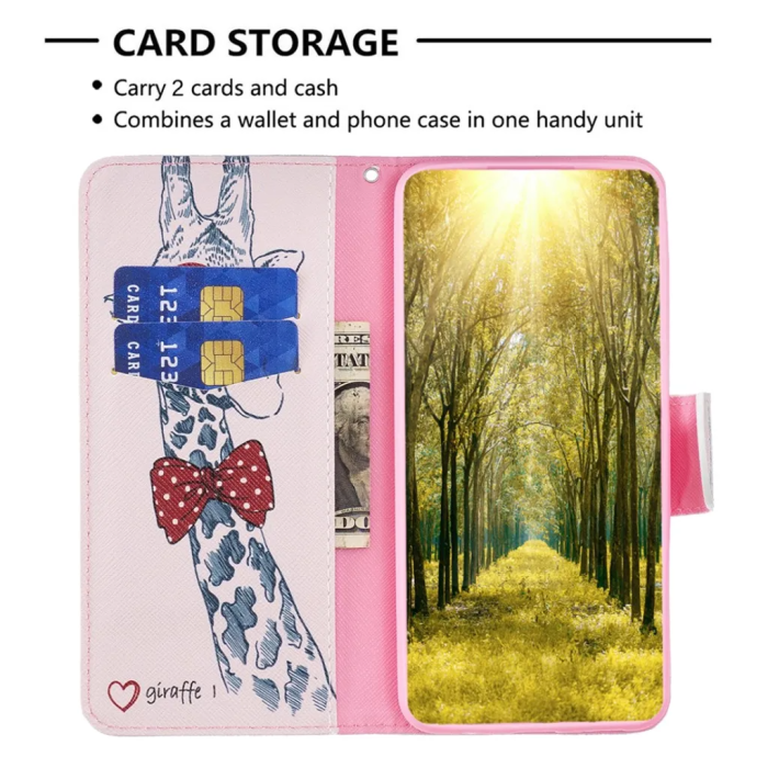 Taltech - iPhone 15 Pro Plånboksfodral med Tryck - Giraff